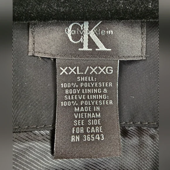 Calvin Klein Men's Black Jacket XXL EUC - Picture 2 of 12